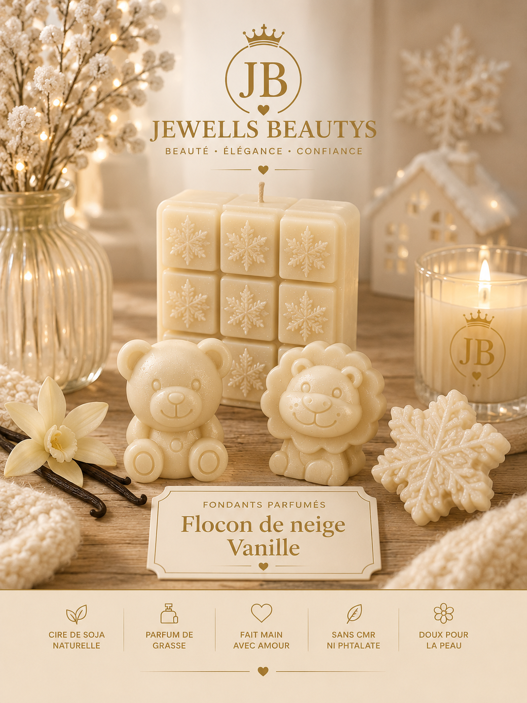 Flocon de neige vanille