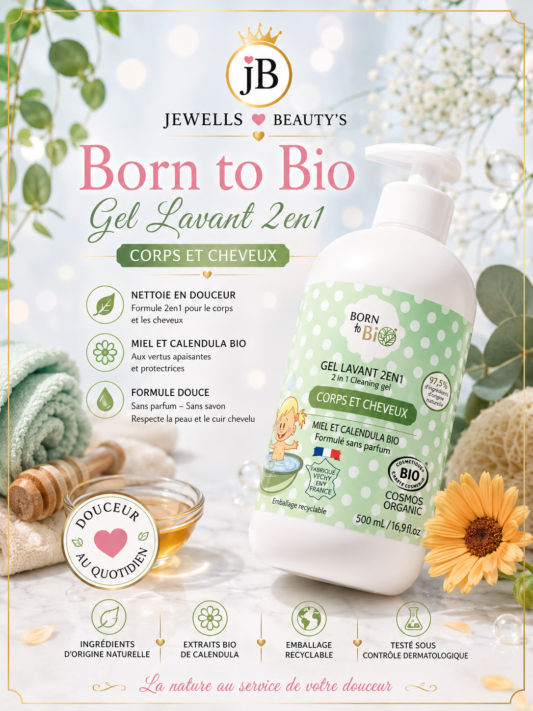 Gel lavant 2en1 Corps et cheveux