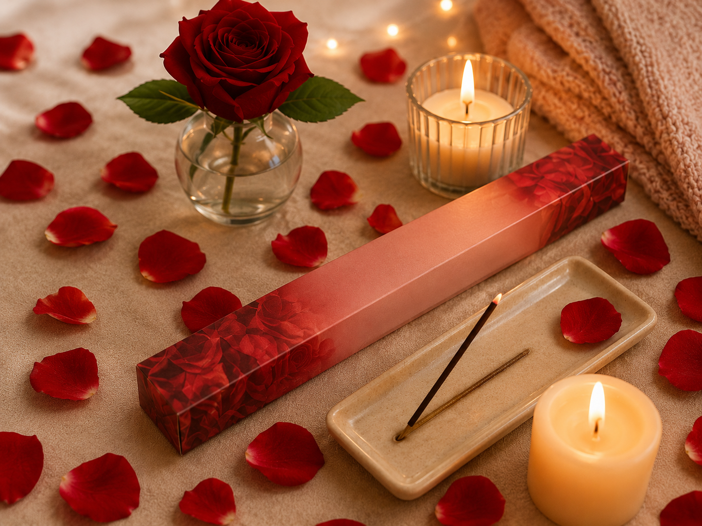 Encens rose rouge