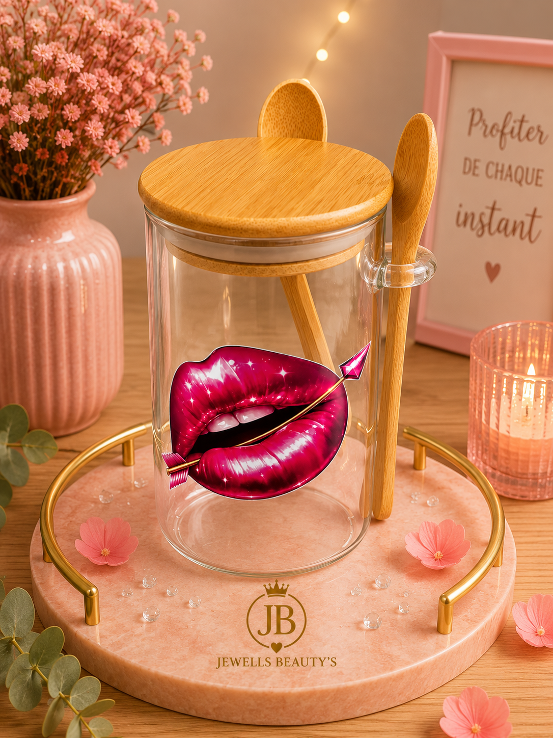 Mug Overnight Premium avec couvercle & cuillère