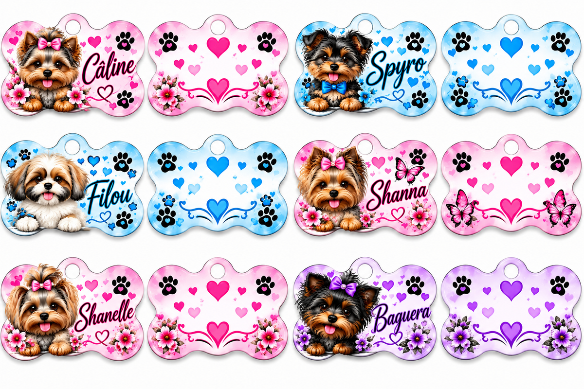 🐶🐱 Médailles personnalisées pour chiens et chats

💖 💖