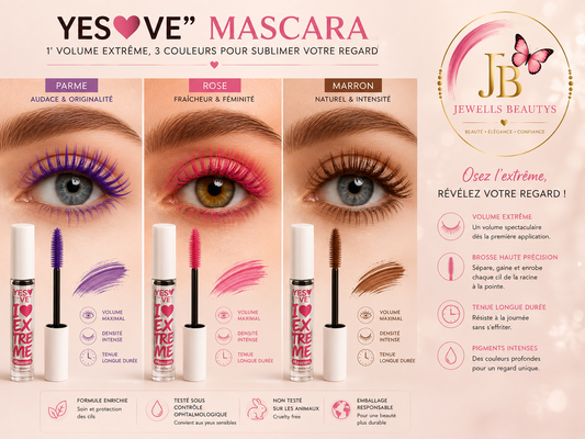 Mascara différentes couleurs