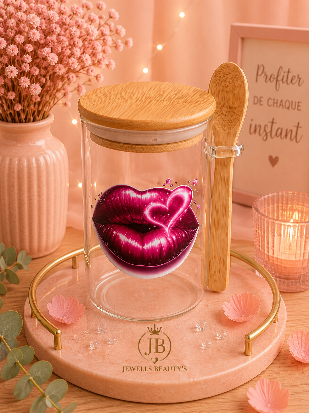 Mug Overnight Premium avec couvercle & cuillère