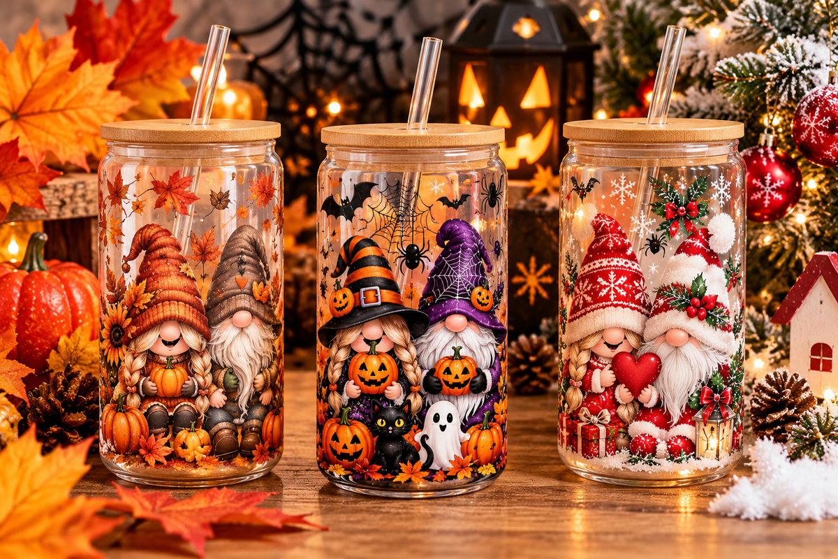 Verre paille Automne /noel