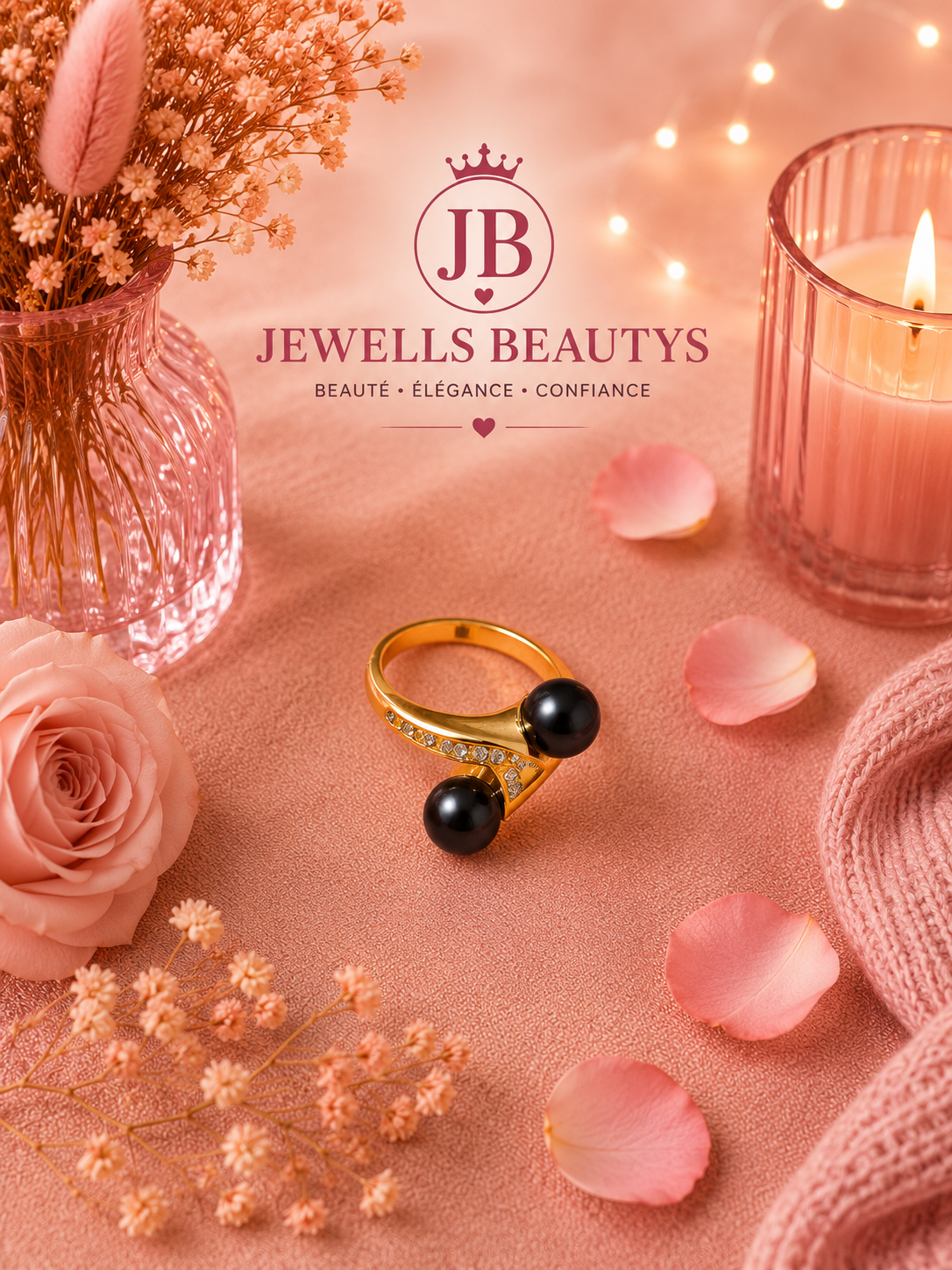 Bague Élégance noir