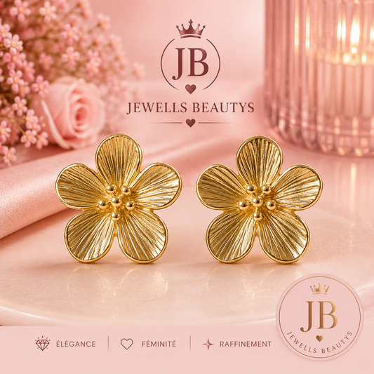 Boucle d'oreille Fleur