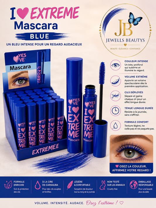 MASCARA BLEU I LOVE EXTRÊME