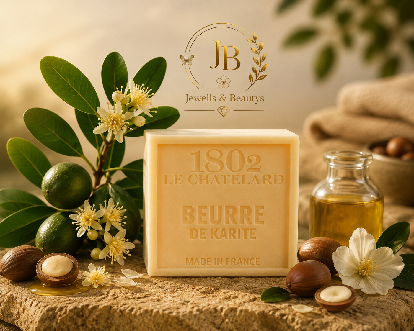 SAVON  BEURRE DE KARITE - SANS PALME
