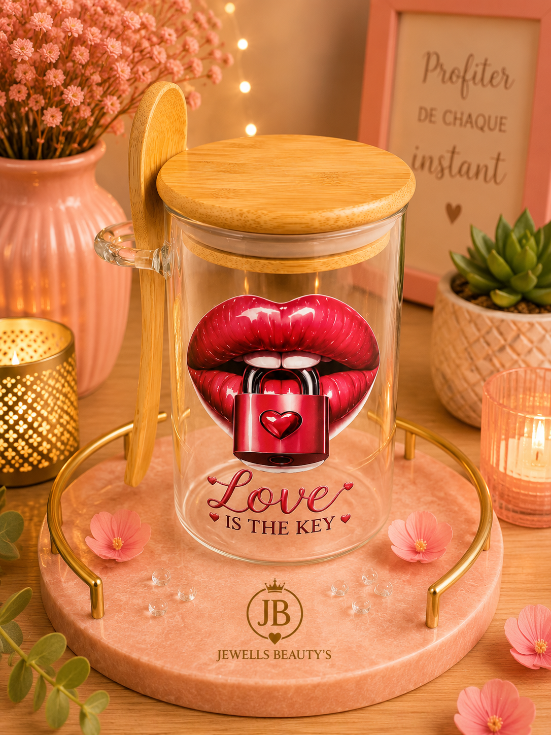 Mug Overnight Premium avec couvercle & cuillère