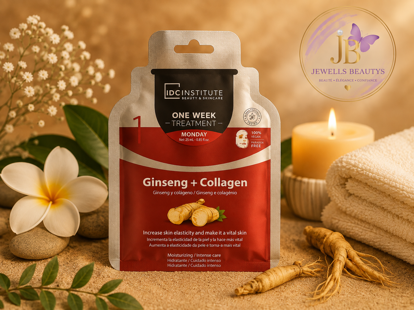 MASQUE TRAITEMENT GINGEMBRE ET COLLAGEN
